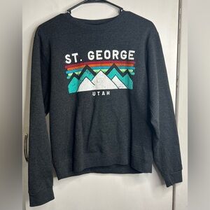 Lone Rock Clothing St George Utah Graphic Pullover Sweatshirt NWOT